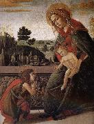 Sandro Botticelli Our Lady of John son and salute oil